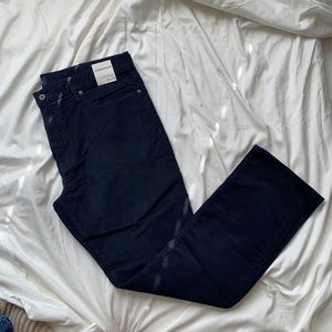 Jcrew 770 navy fine wale lightweight cords